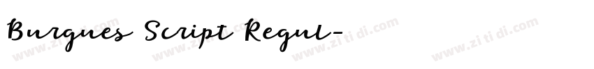 Burgues Script Regul字体转换